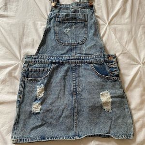 Forever 21 Denim Overall Dress